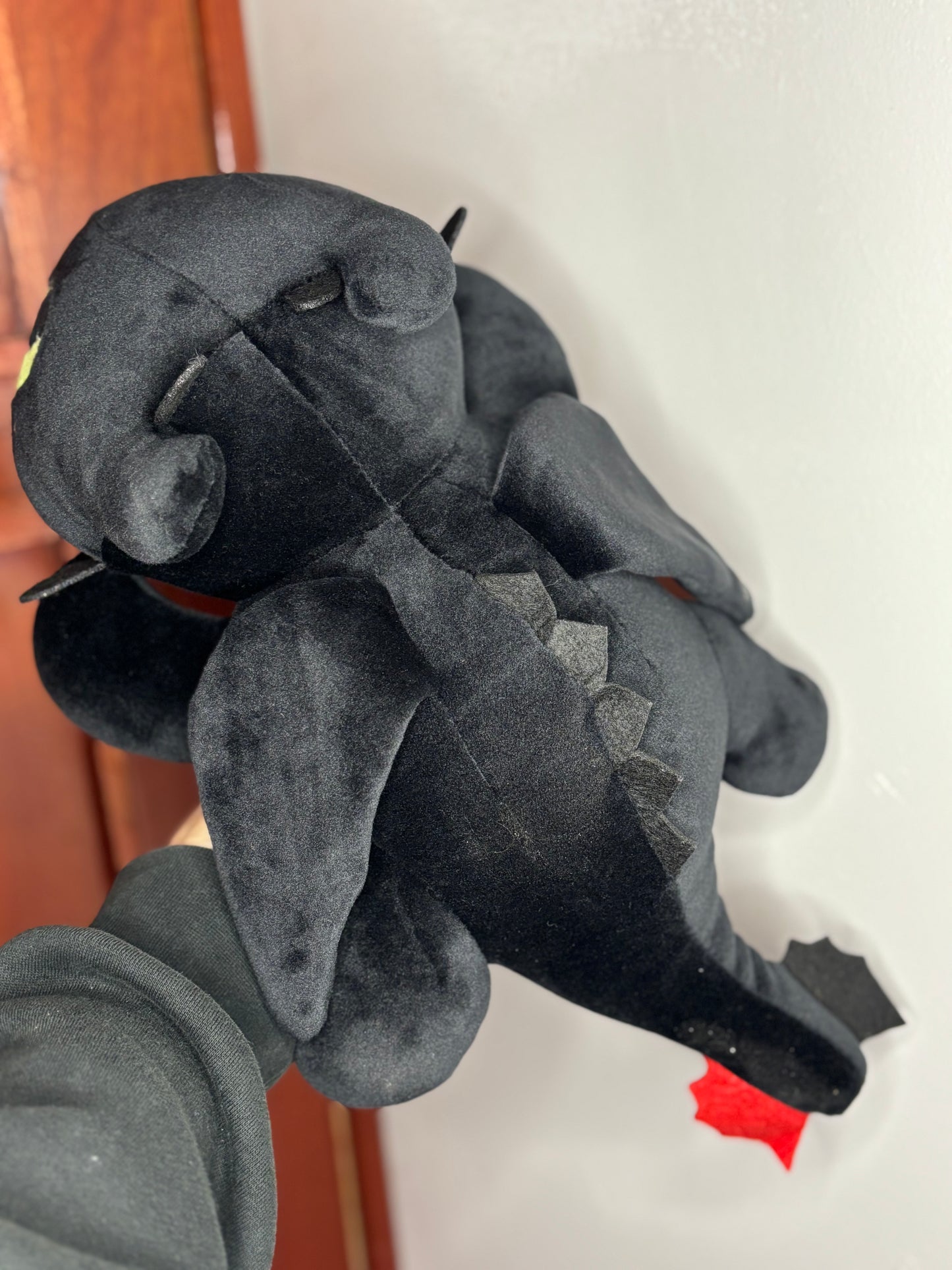 🖤 NightyPuff™ Black Dragon Plush (40CM)